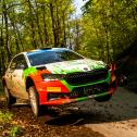 Der Deutsche Armin Kremer geht im Skoda des österreichischen Teams Baumschlager Rallye+Racing auf Titeljagd im WRC Masters Cup